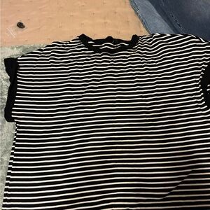 Black and White Striped T-Shirt
